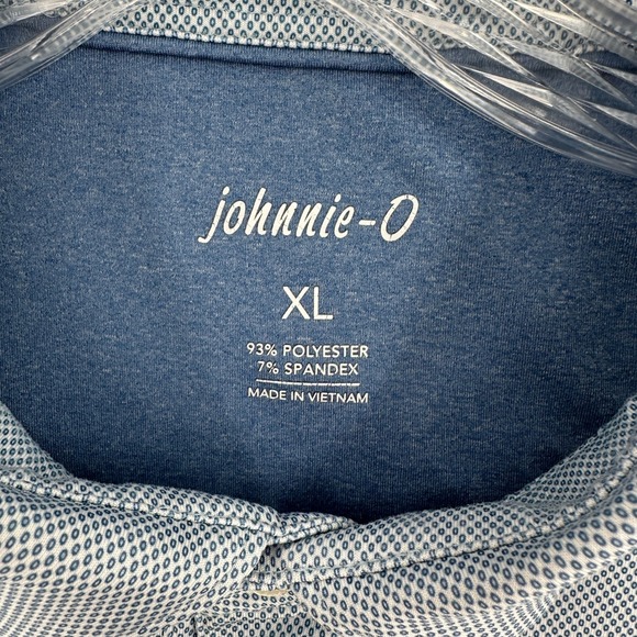 johnnie-O Poe Polo Shirt Golf Lake Blue Performance Lightweight Sports Mens XL - Picture 5 of 8